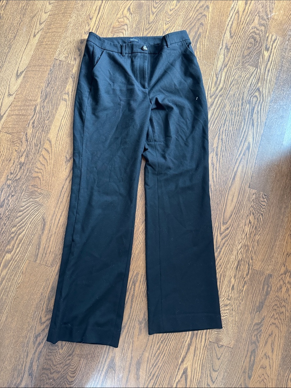 White House Black Market Black Wide-Leg Trousers